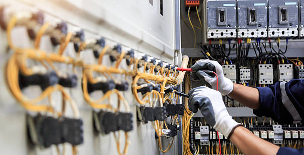 Professional Electrician technician working in Plain City, OH